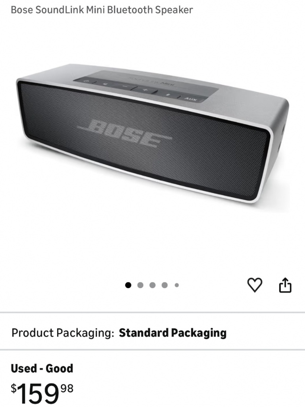 Like New Bose Soundlink Mini Bluetooth Speaker Silver - Picture 2 of 5